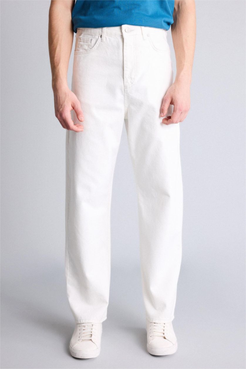 Erkek Kum Baggy Fıt Pantolon