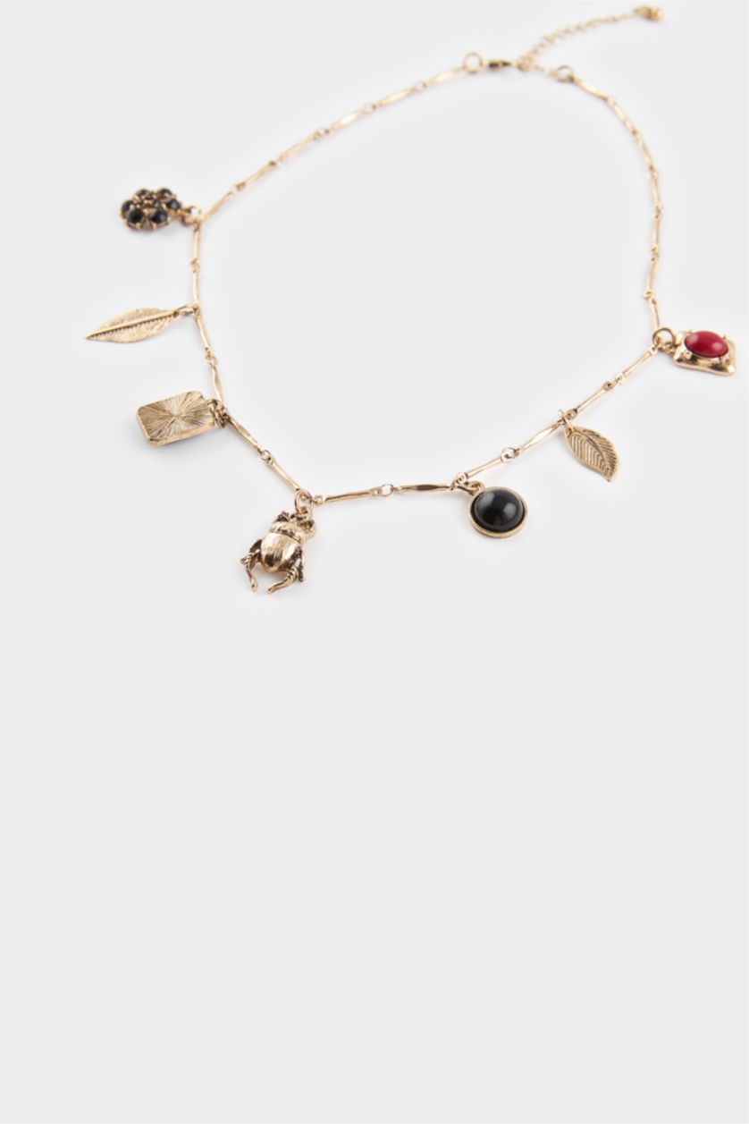 Kadın Karma Kadın 2'li Charmlı Gold Kolye