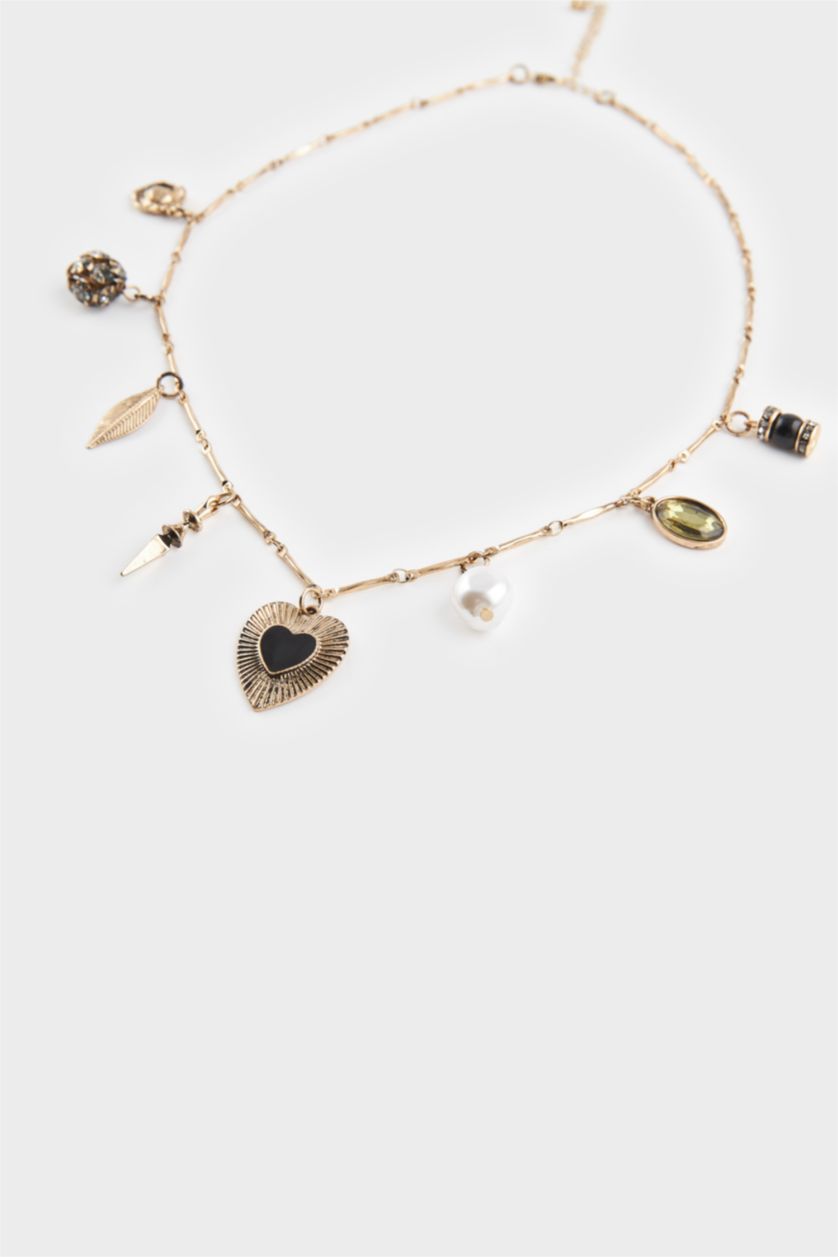 Kadın Karma Kadın 2'li Charmlı Gold Kolye