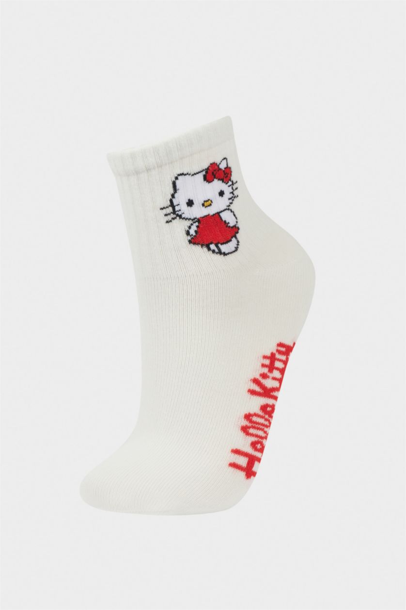 Kız Çocuk - Genç Kız Karma Kız Çocuk Hello Kitty 3'lü Pamuklu Uzun Çorap
