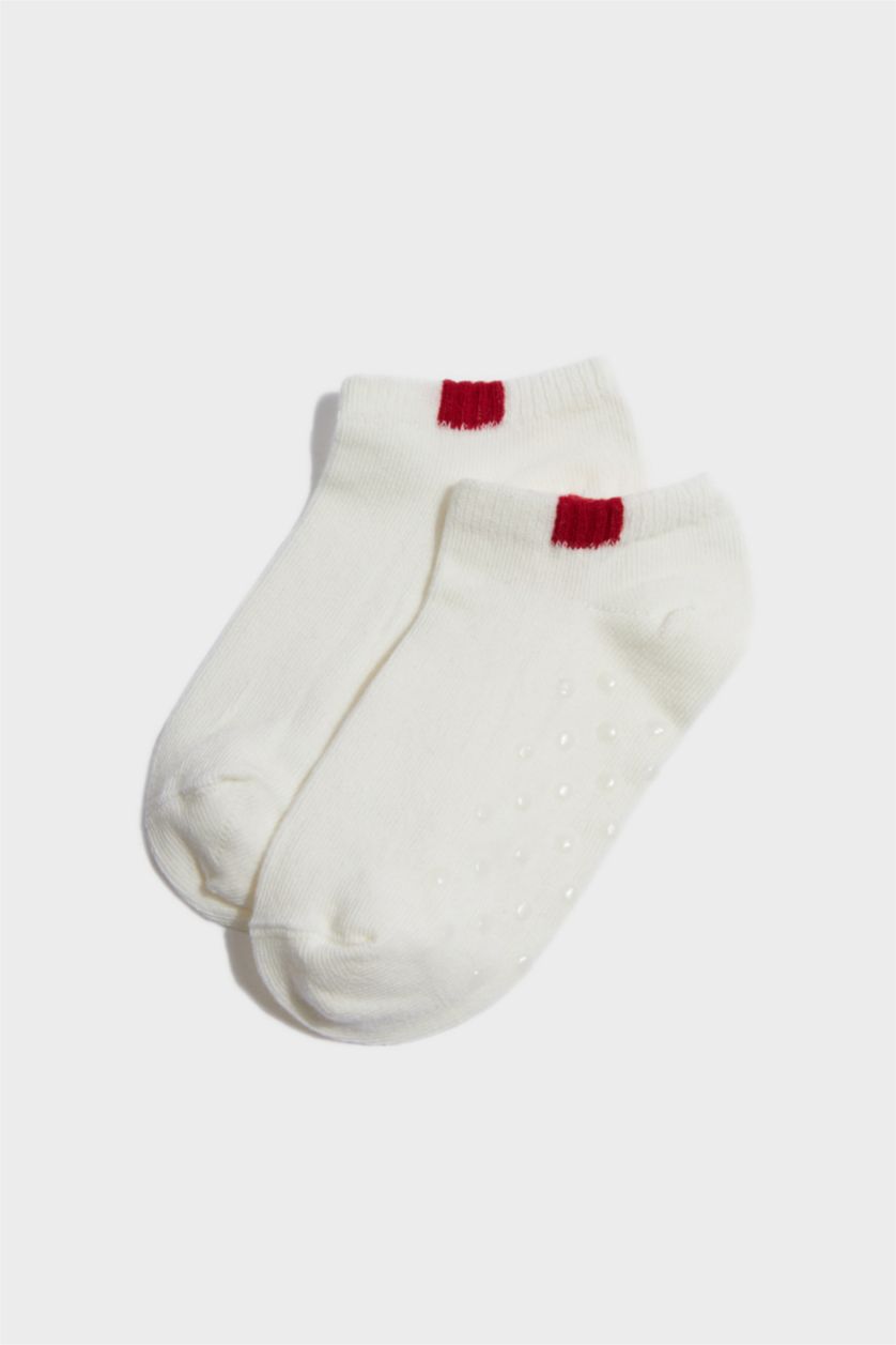 طفل صغير MIXED شرابات قصيرة اولادي قطن ضد الانزلاق - 5 قطع