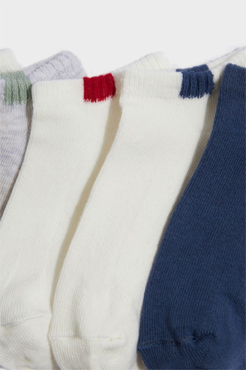 طفل صغير MIXED شرابات قصيرة اولادي قطن ضد الانزلاق - 5 قطع