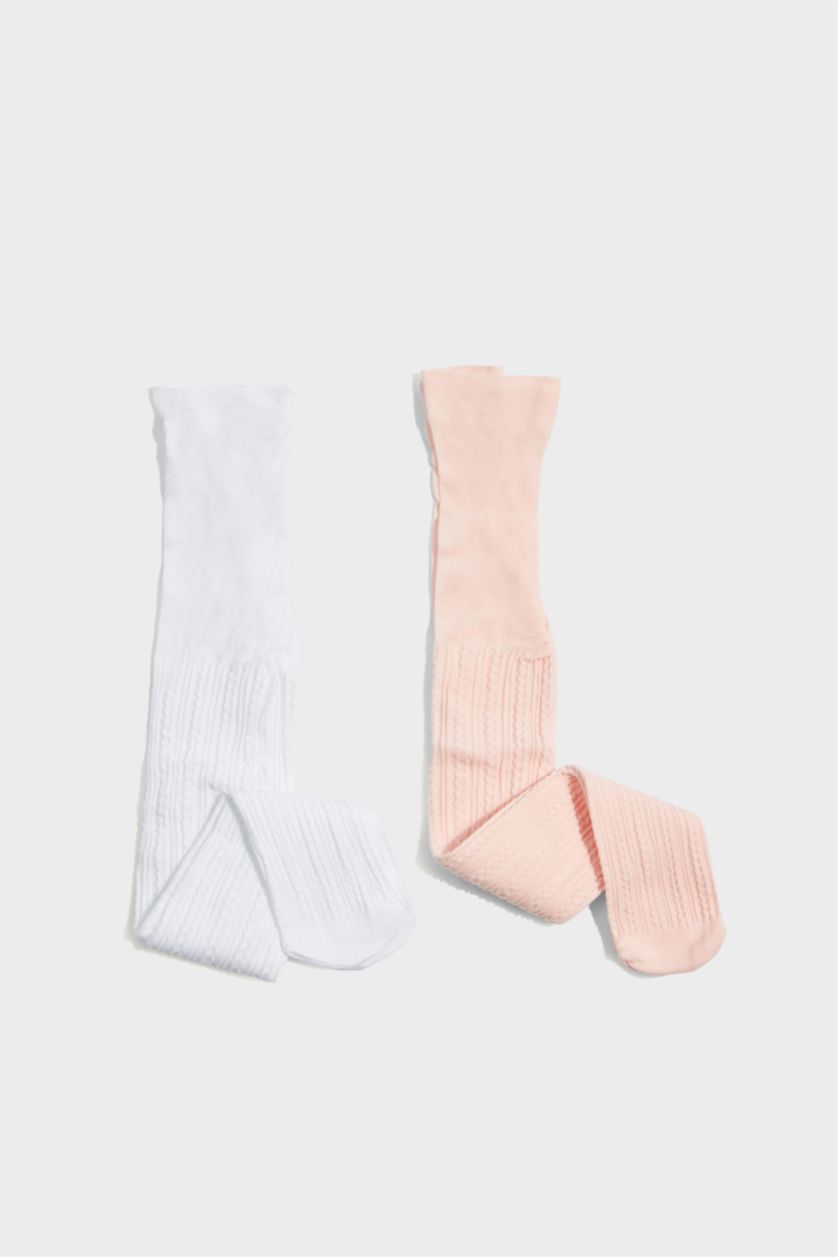 Kız Bebek Karma Kız Bebek 2'li 60 Denye Külotlu Çorap