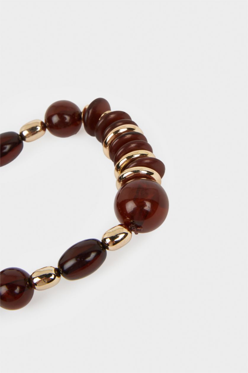 Kadın Karma Kadın Kahverengi Taşlı Bileklik