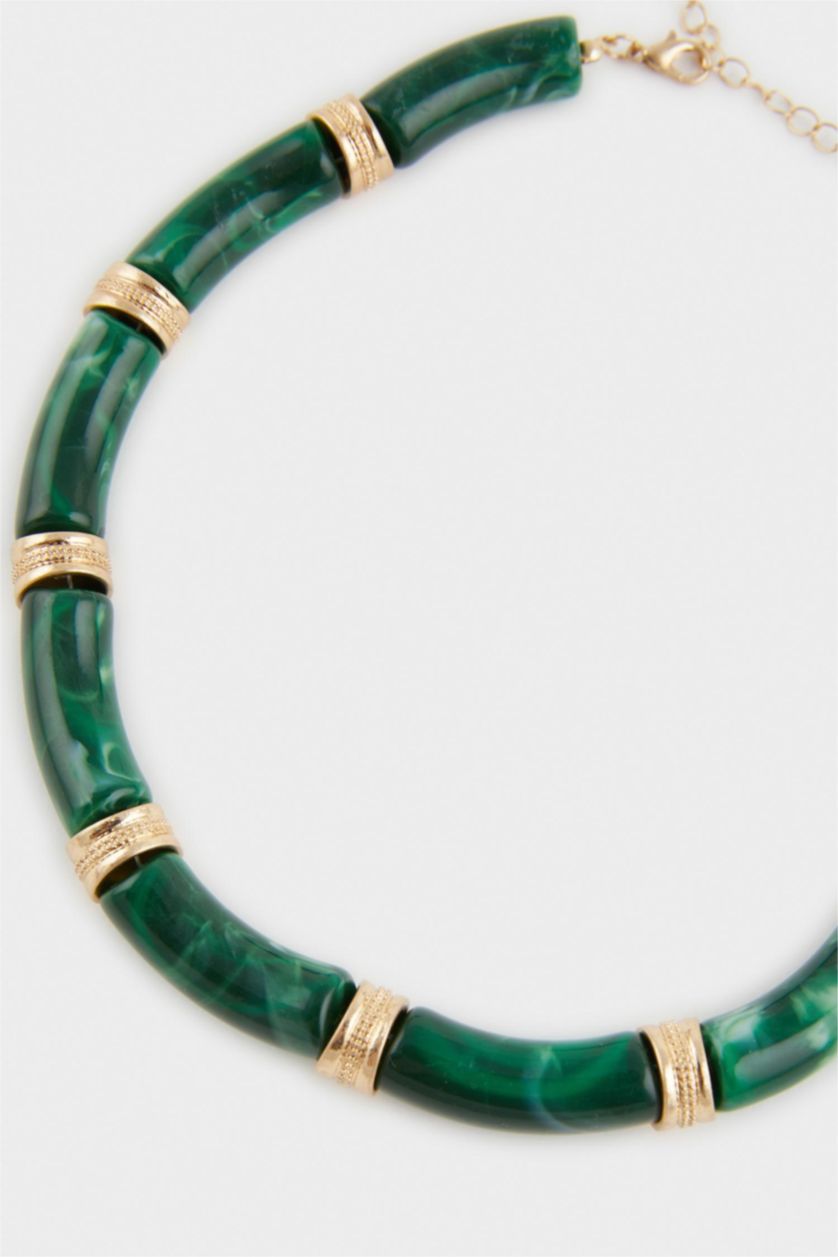 Kadın Yeşil Kadın Yeşil Taşlı Kolye