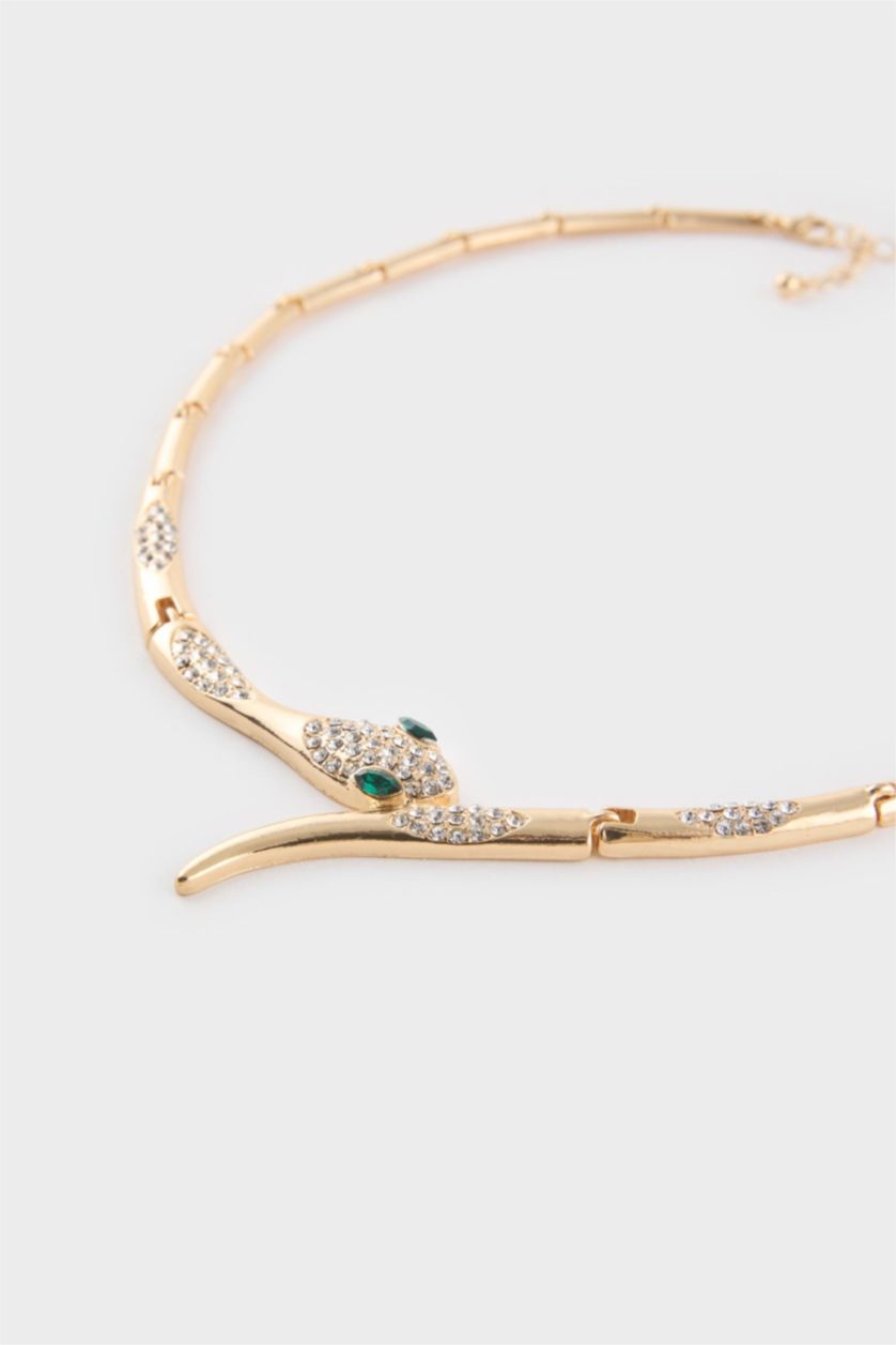 Kadın Altın Kadın Yılanlı Gold Kolye