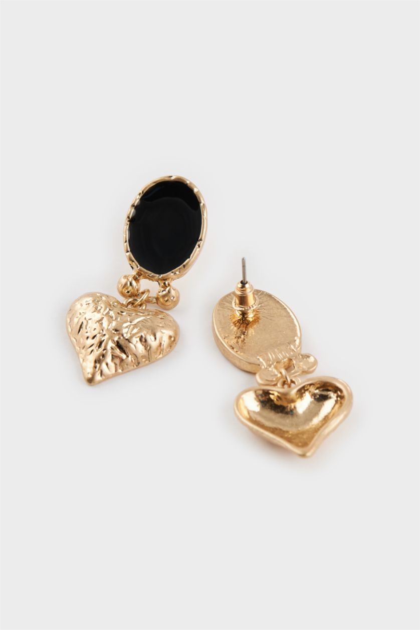 WOMAN Karma Woman Golden Heart Earrings