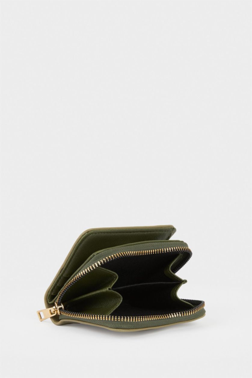 Kadın Haki Kadın Suni Deri Cüzdan