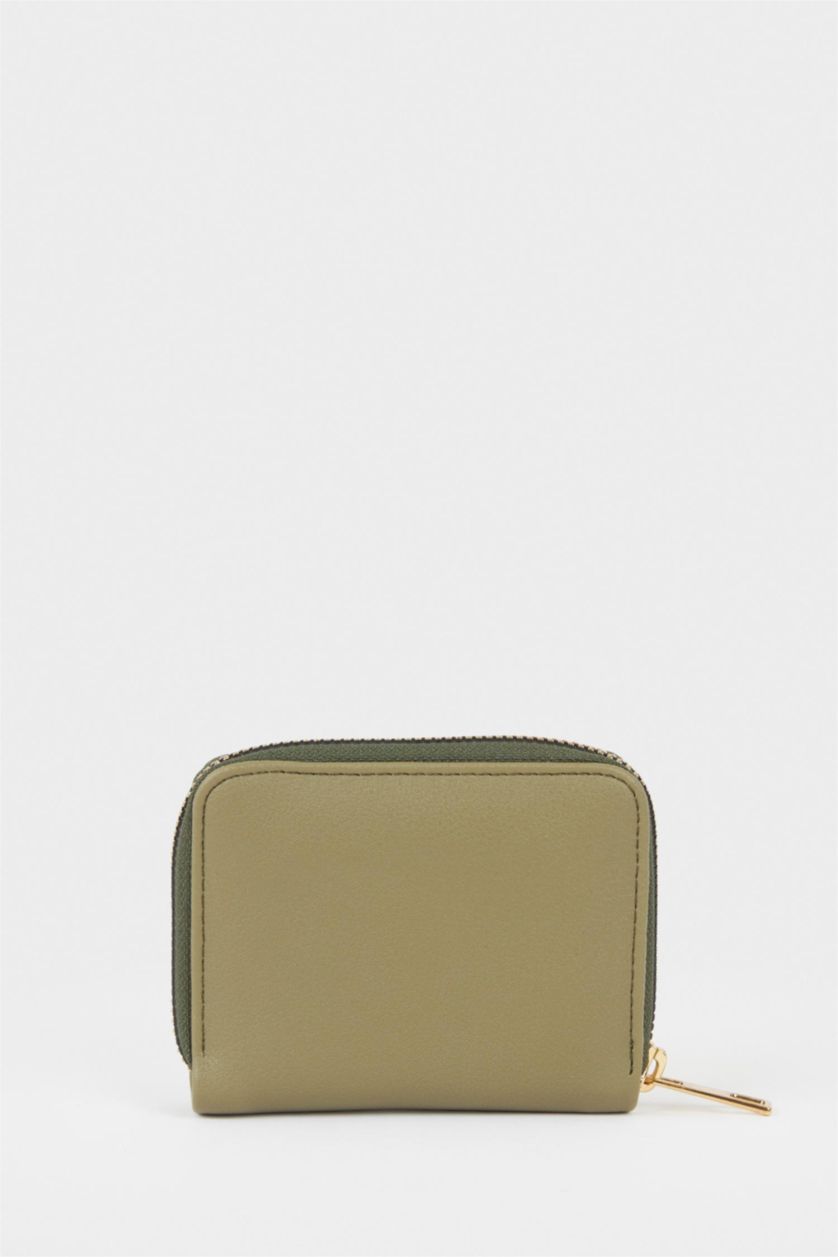 Kadın Haki Kadın Suni Deri Cüzdan