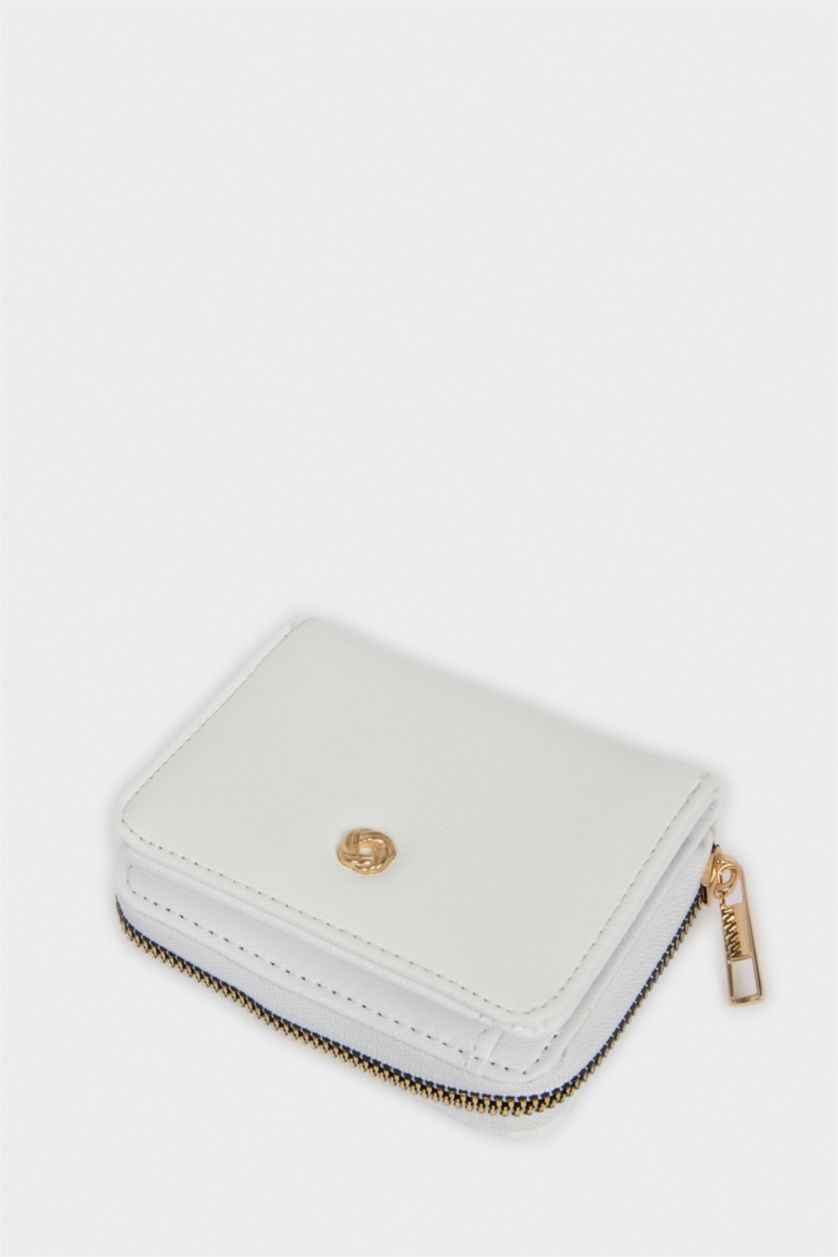 Kadın Beyaz Kadın Suni Deri Cüzdan