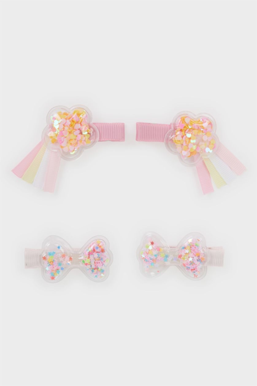 Kız Çocuk - Genç Kız Karma Kız Çocuk 4'lü Çıtçıtlı Toka