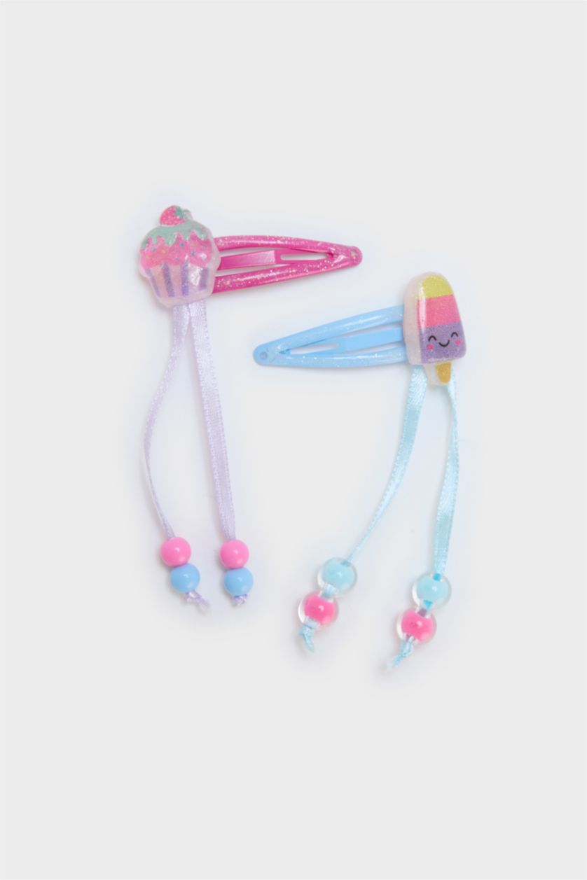 Kız Çocuk - Genç Kız Karma 4'lü Renkli Çıtçıtlı Toka Kız Çocuk