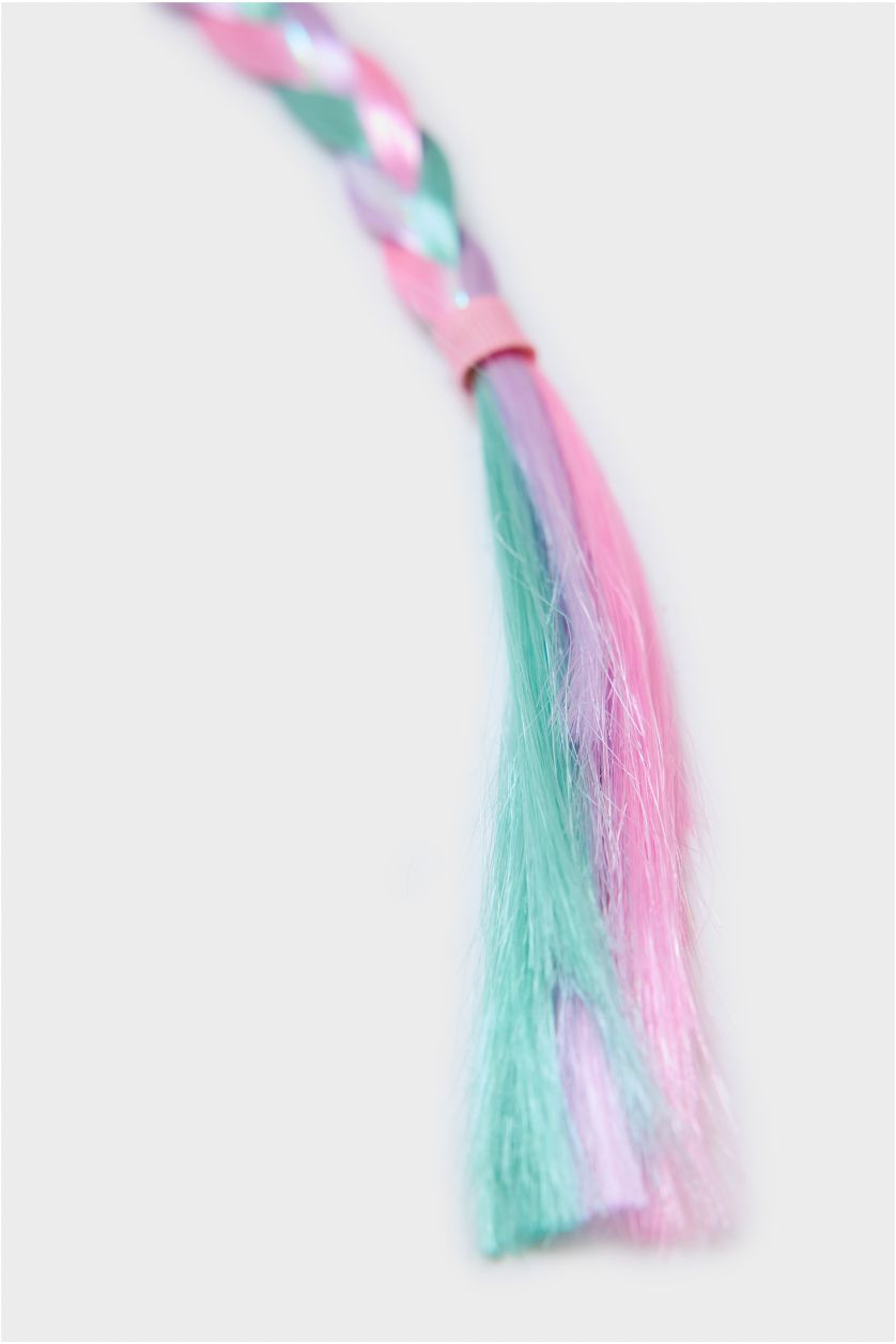 Kız Çocuk - Genç Kız Karma Örgülü Lastik Toka Kız Çocuk