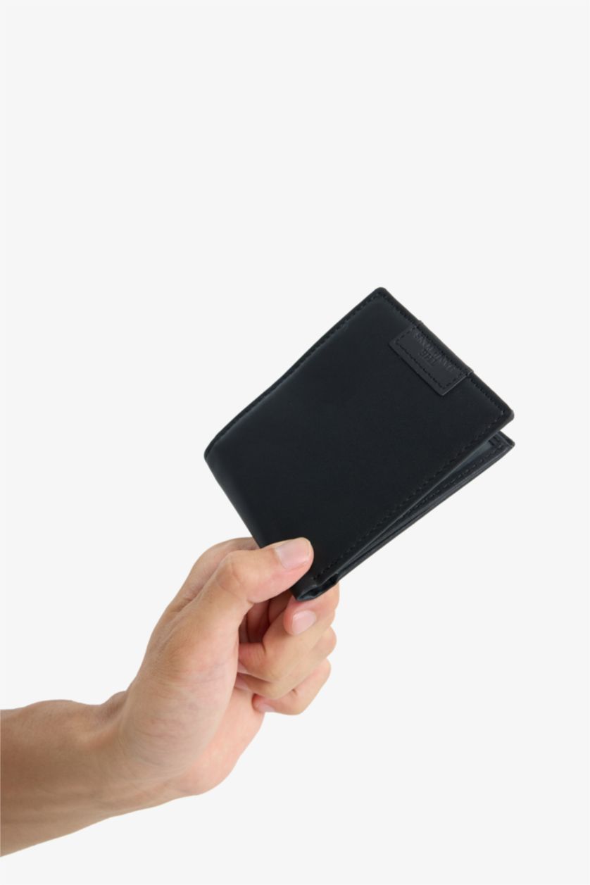 رجال أسود محفظة رجالي جلد صناعي