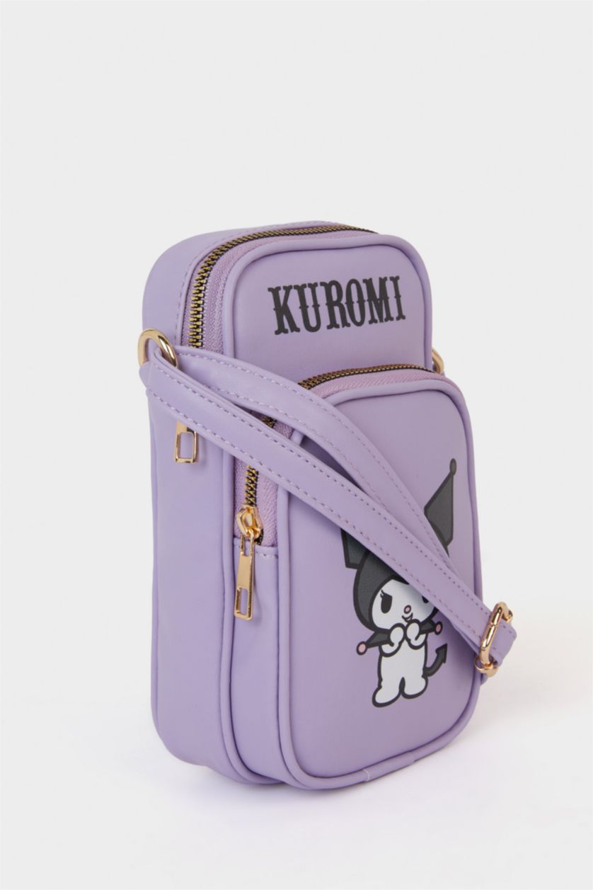 Young Girls - Teen Girls Lilac Printed Phone Bag