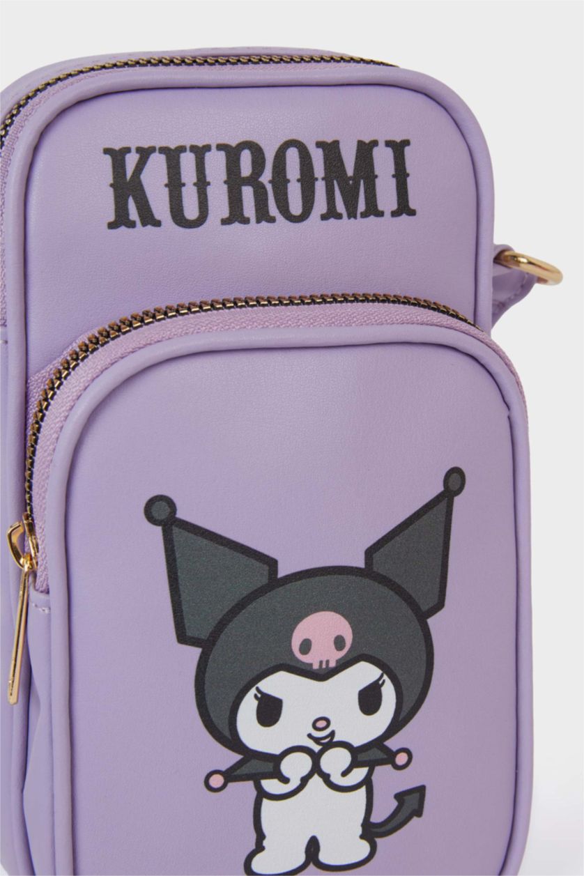 Young Girls - Teen Girls Lilac Printed Phone Bag