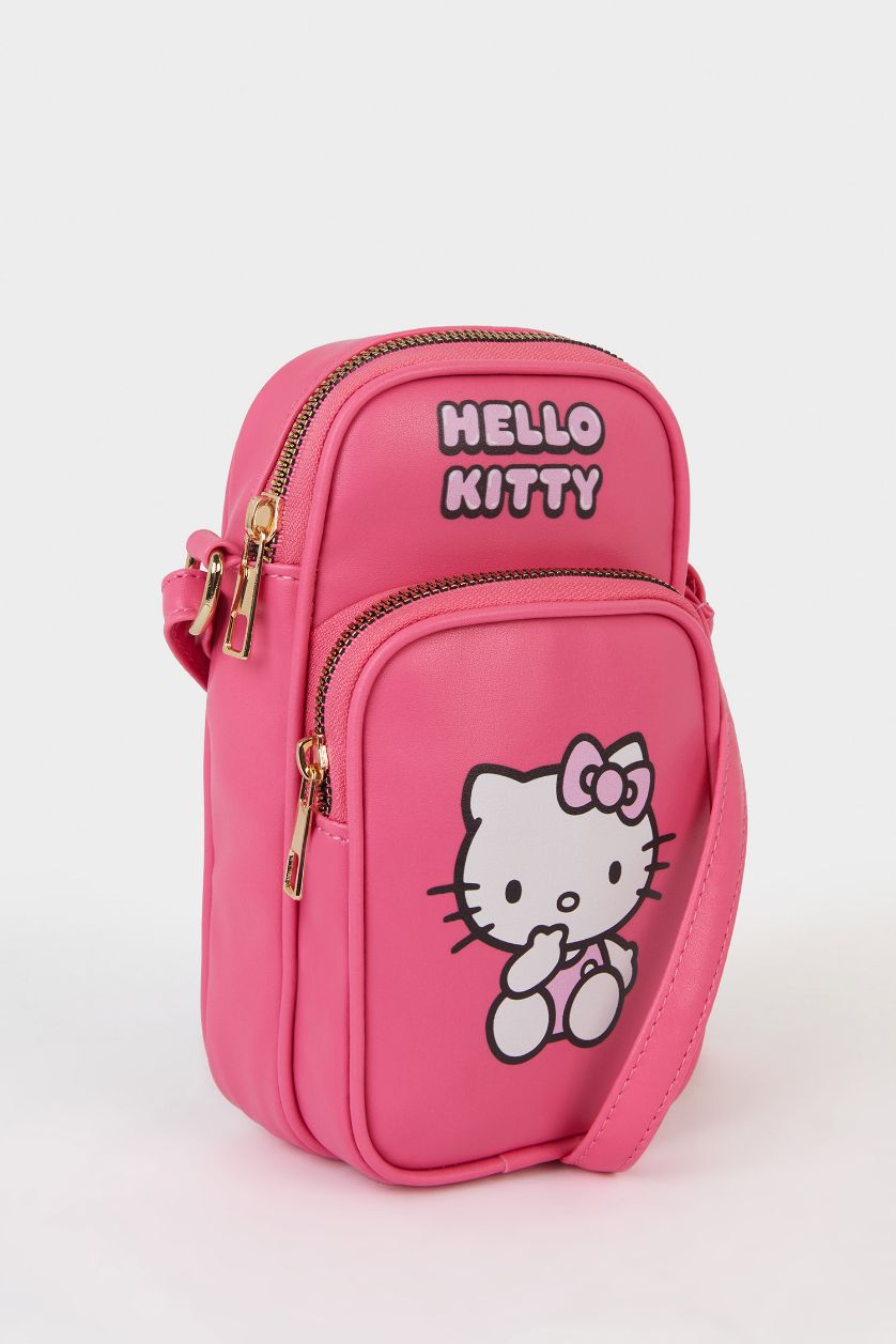 Kız Çocuk - Genç Kız Fuşya Kız Çocuk Hello Kitty Baskılı Telefon Çantası