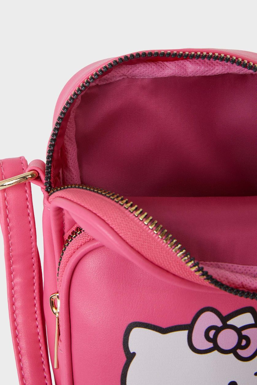 Kız Çocuk - Genç Kız Fuşya Kız Çocuk Hello Kitty Baskılı Telefon Çantası