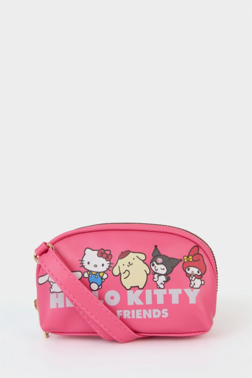 Kız Çocuk - Genç Kız Fuşya Kız Çocuk Hello Kitty Baskılı Çapraz Çanta