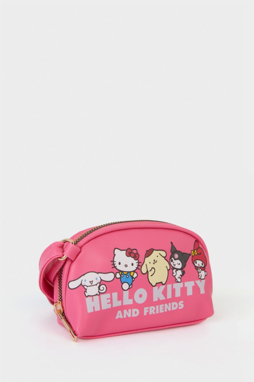 Kız Çocuk - Genç Kız Fuşya Kız Çocuk Hello Kitty Baskılı Çapraz Çanta