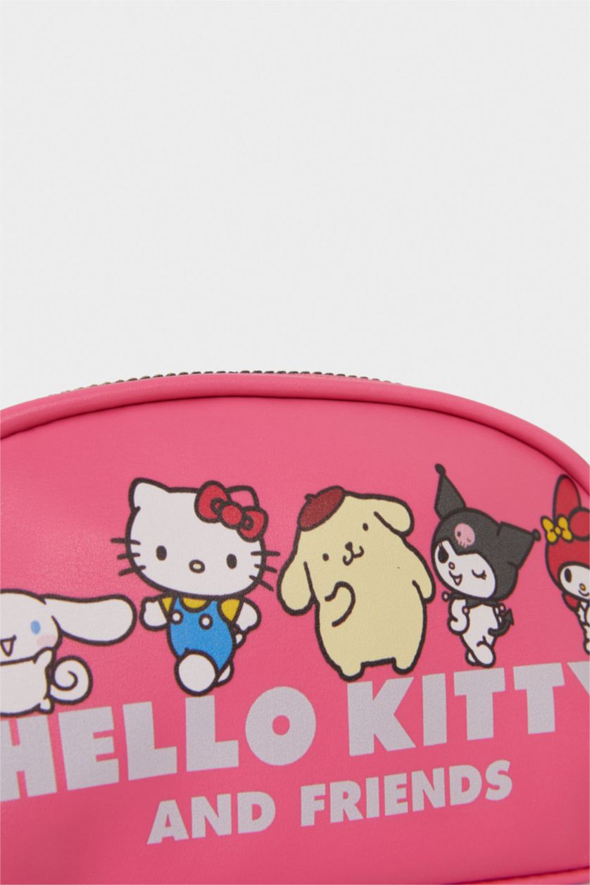 Kız Çocuk - Genç Kız Fuşya Kız Çocuk Hello Kitty Baskılı Çapraz Çanta