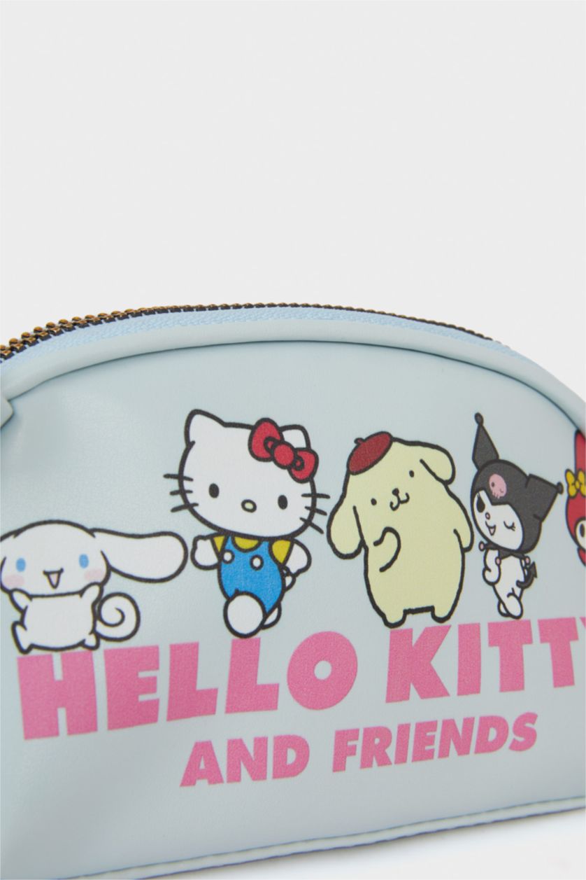 Young Girls - Teen Girls Light Blue Hello Kitty Licensed Printed Crossbody Bag