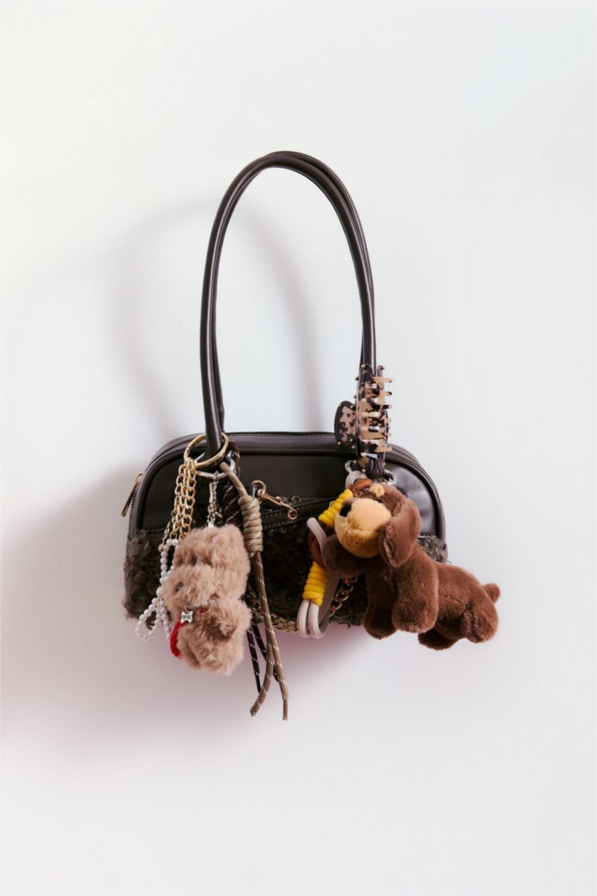 Kadın Karma Kadın Köpekli Charm Anahtarlık