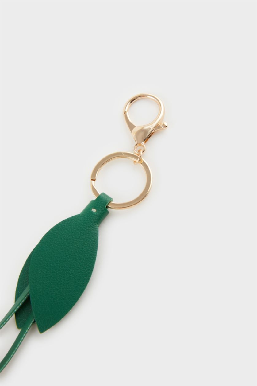 Kadın Karma Kadın Kırmızı Lale Detaylı Charm Anahtarlık