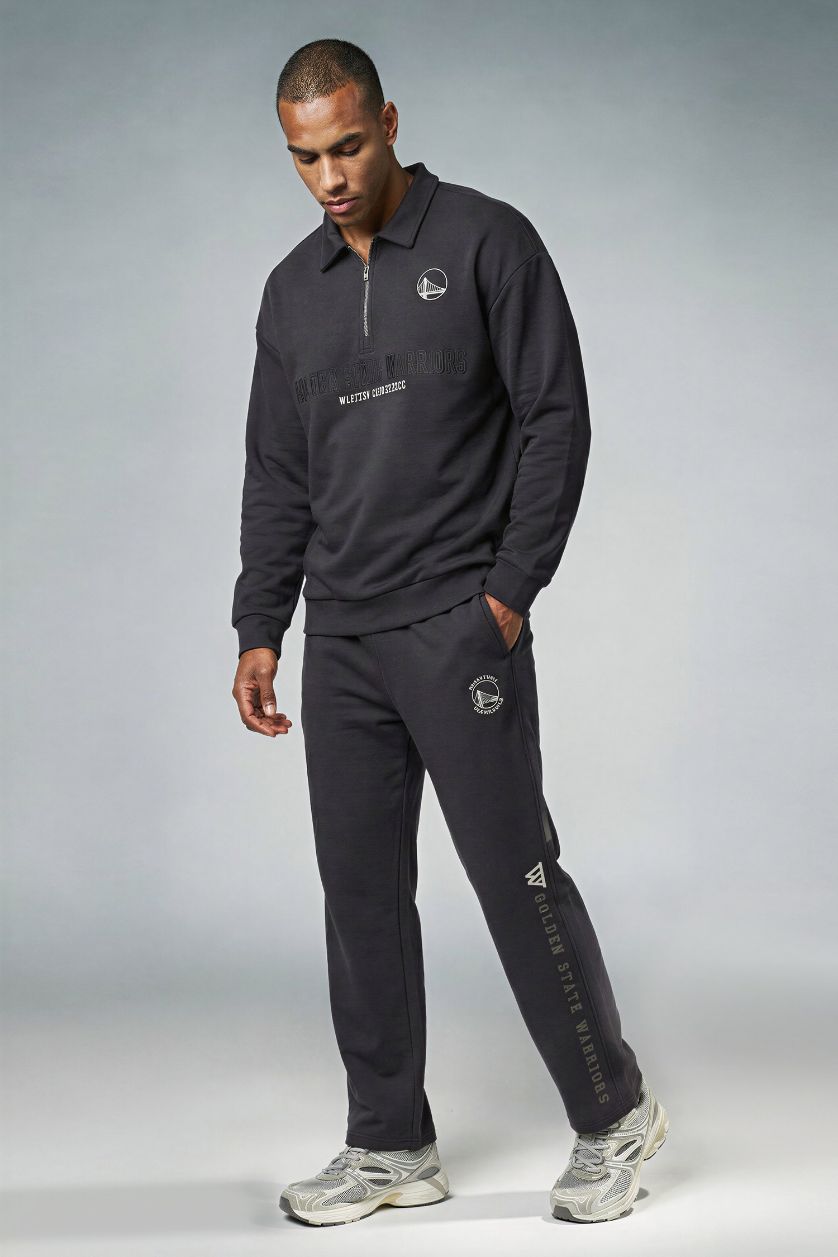 MAN Anthracite NBA Golden State Warriors Relax Fit Scuba Diver Joggers