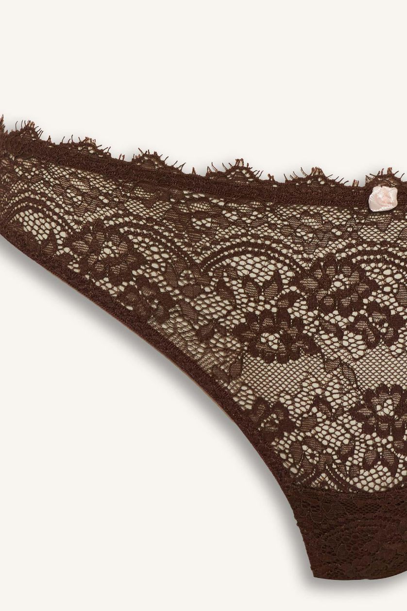 حريمي بني كلوت دانتيل برازيلي من Fall in Love