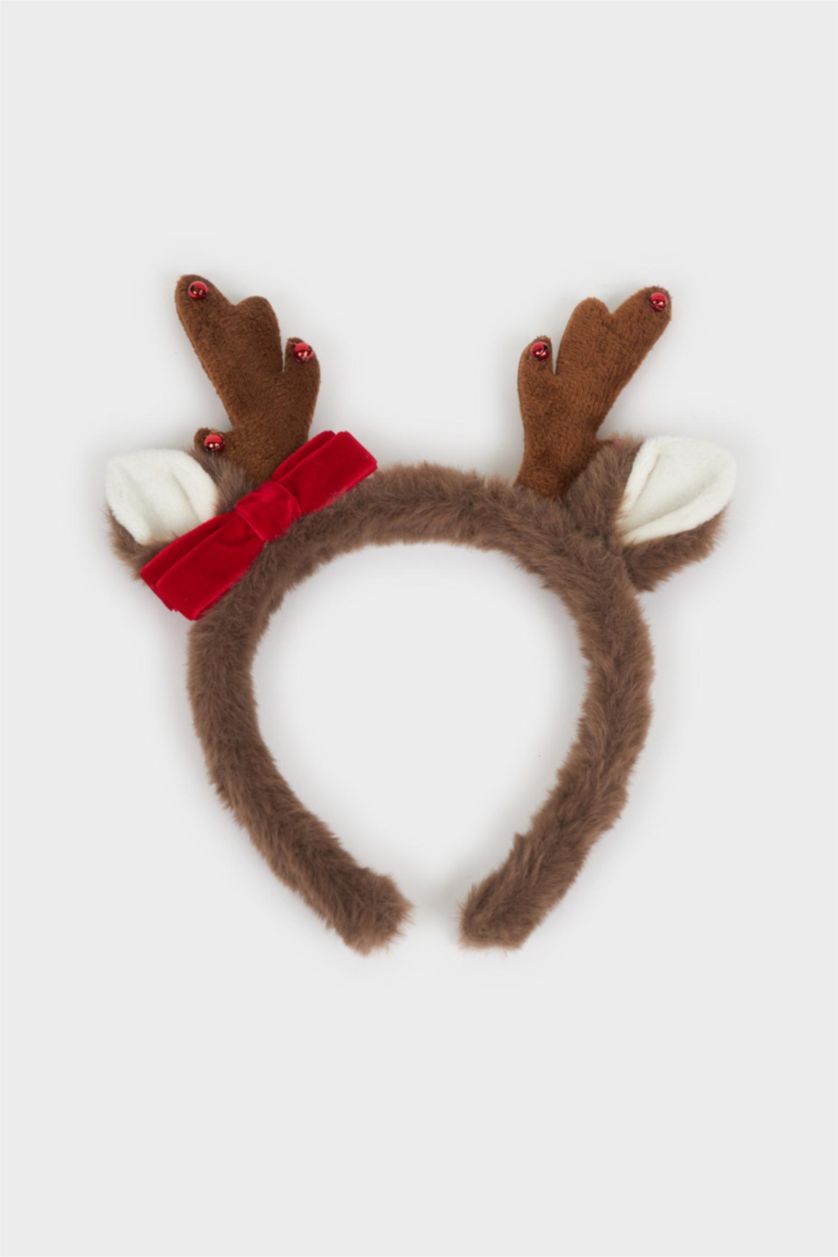 Kadın Kahve Kadın Yılbaşı Geyik Temalı Taç