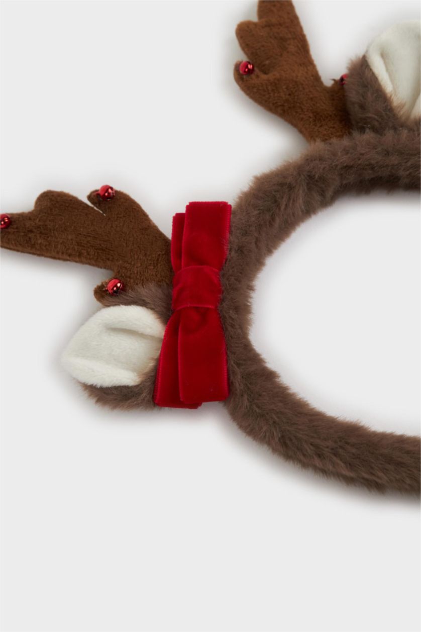 Kadın Kahve Kadın Yılbaşı Geyik Temalı Taç