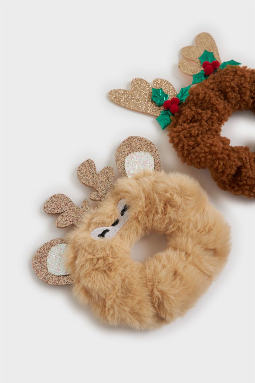 Kadın Karma Kadın Yılbaşı Temalı 2'li Lastik Toka