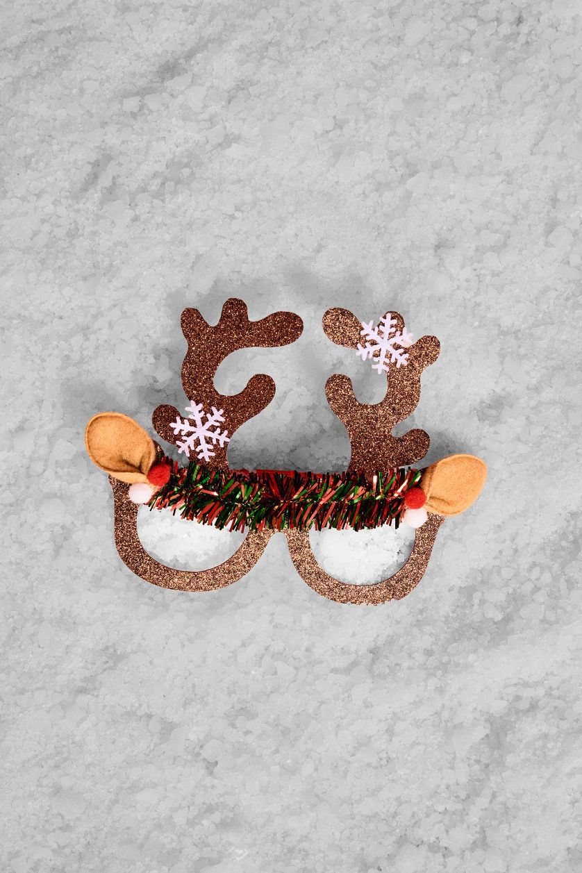 FEMME Marron Lunettes thème renne de Noël unisexe