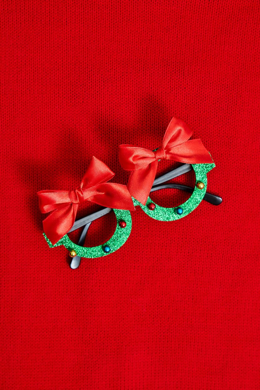 حريمي MIXED نظارة للجنسين على شكل كريسماس