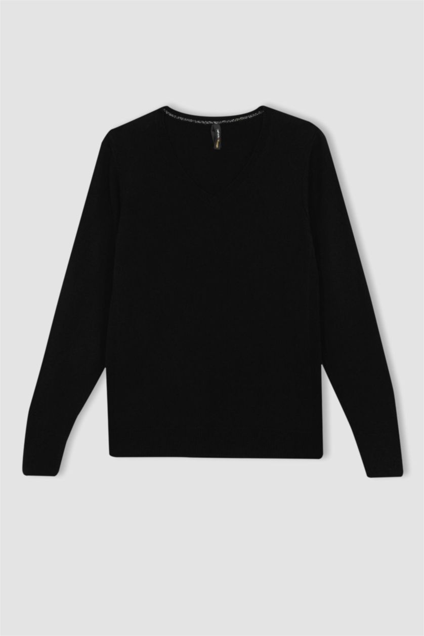 WOMAN Black Regular Fit Pullover
