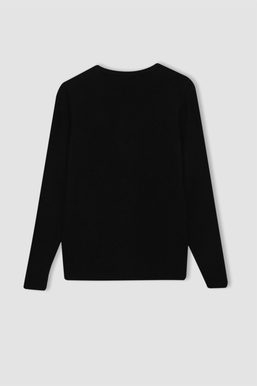 WOMAN Black Regular Fit Pullover