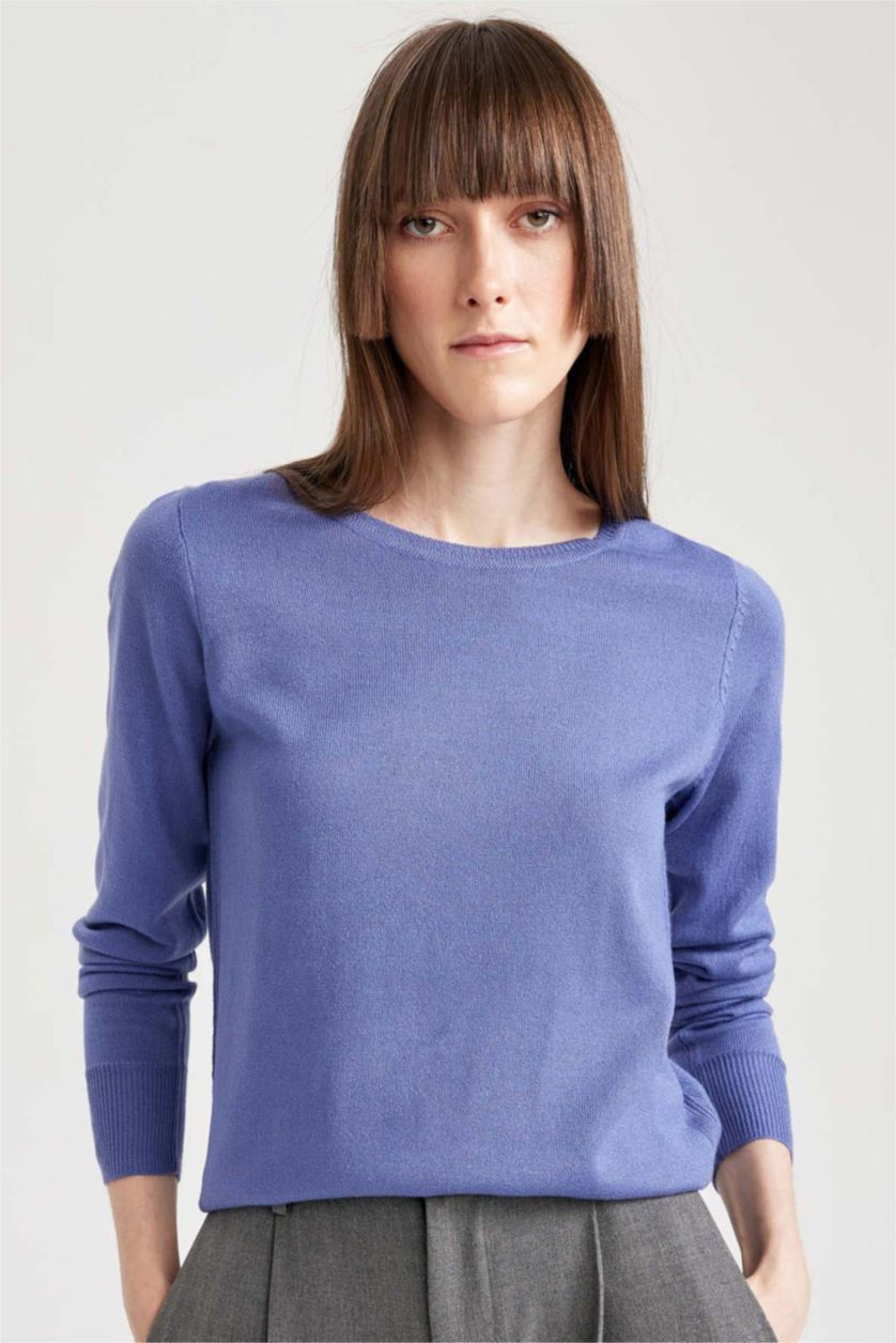 WOMAN Dark Blue Regular Fit Pullover