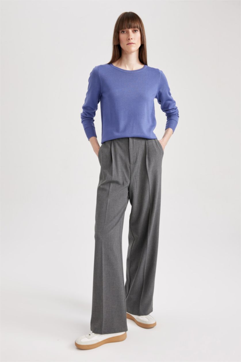 WOMAN Dark Blue Regular Fit Pullover