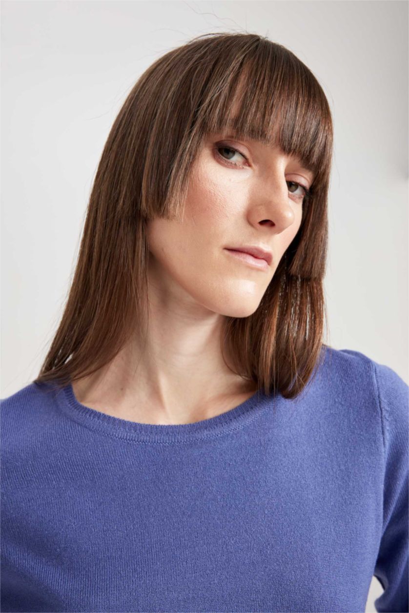 WOMAN Dark Blue Regular Fit Pullover