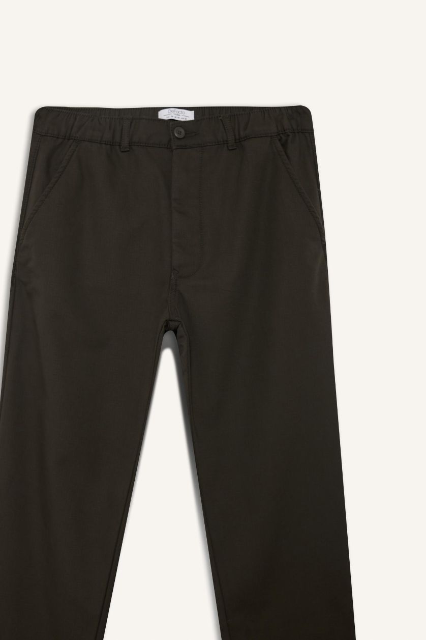 Erkek Haki Cep Detaylı Jogger Pantolon