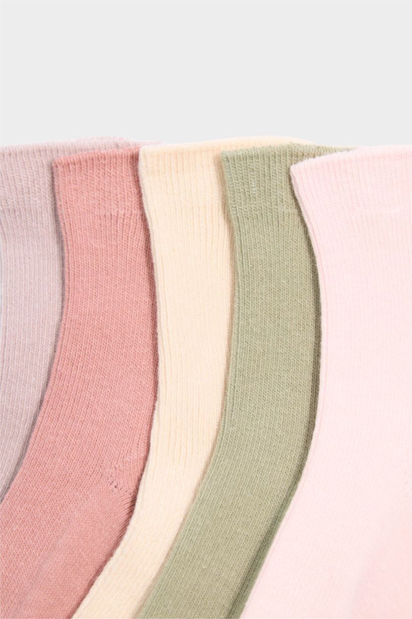 Kız Çocuk - Genç Kız Karma Kız Çocuk 5'li Pamuklu Uzun Çorap