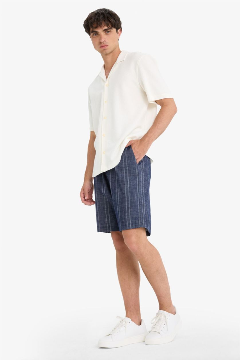 Man Indigo Relax Fit Bermuda