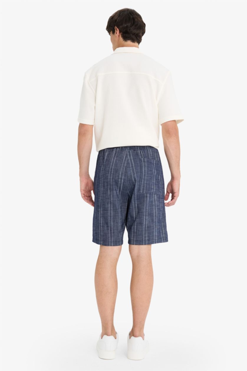 Man Indigo Relax Fit Bermuda