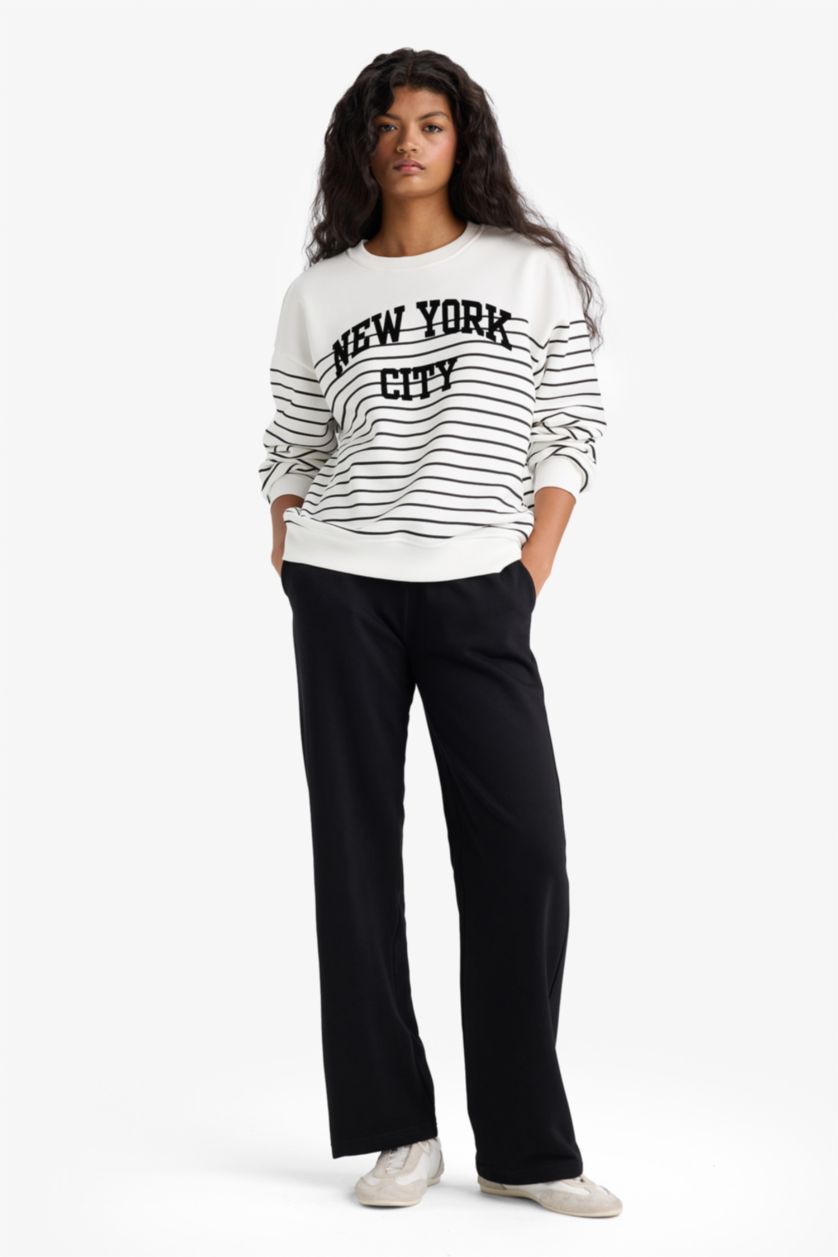 نساء أسود Straight Fit Trousers