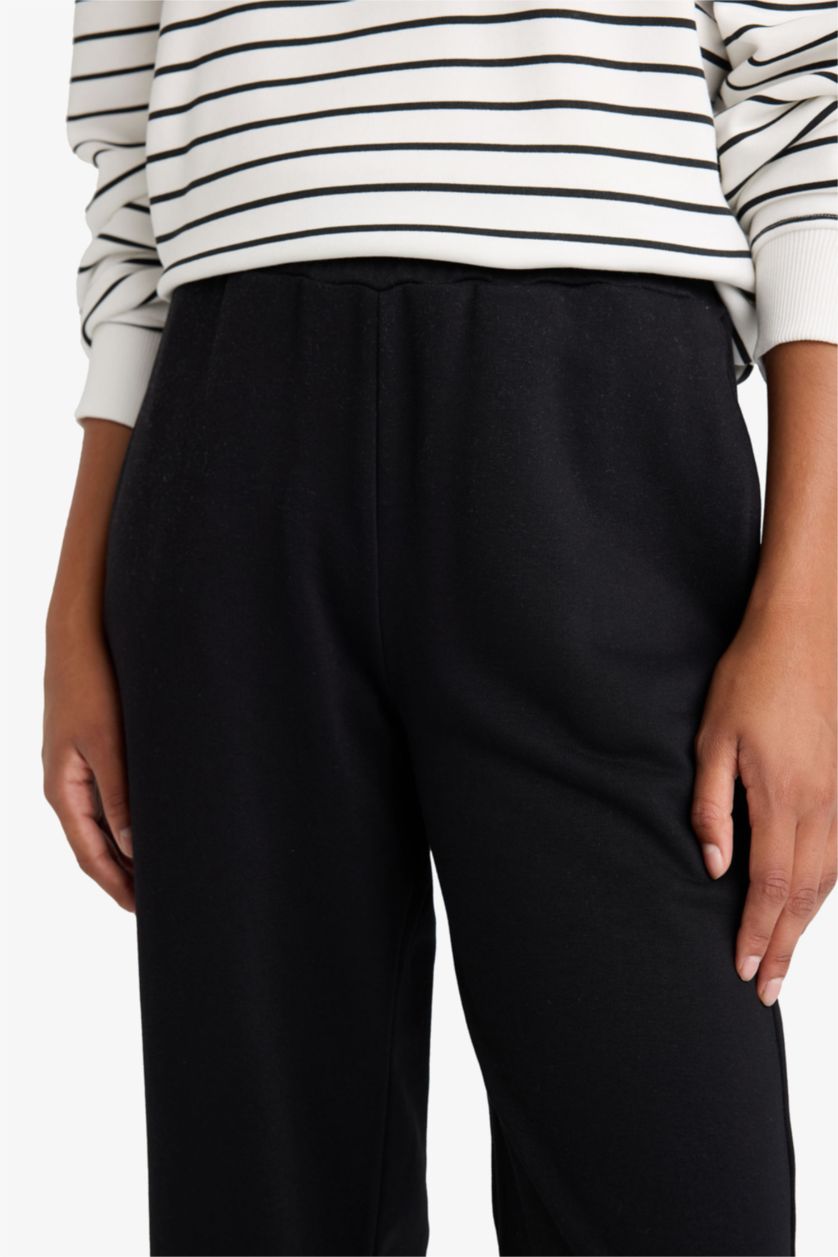 نساء أسود Straight Fit Trousers