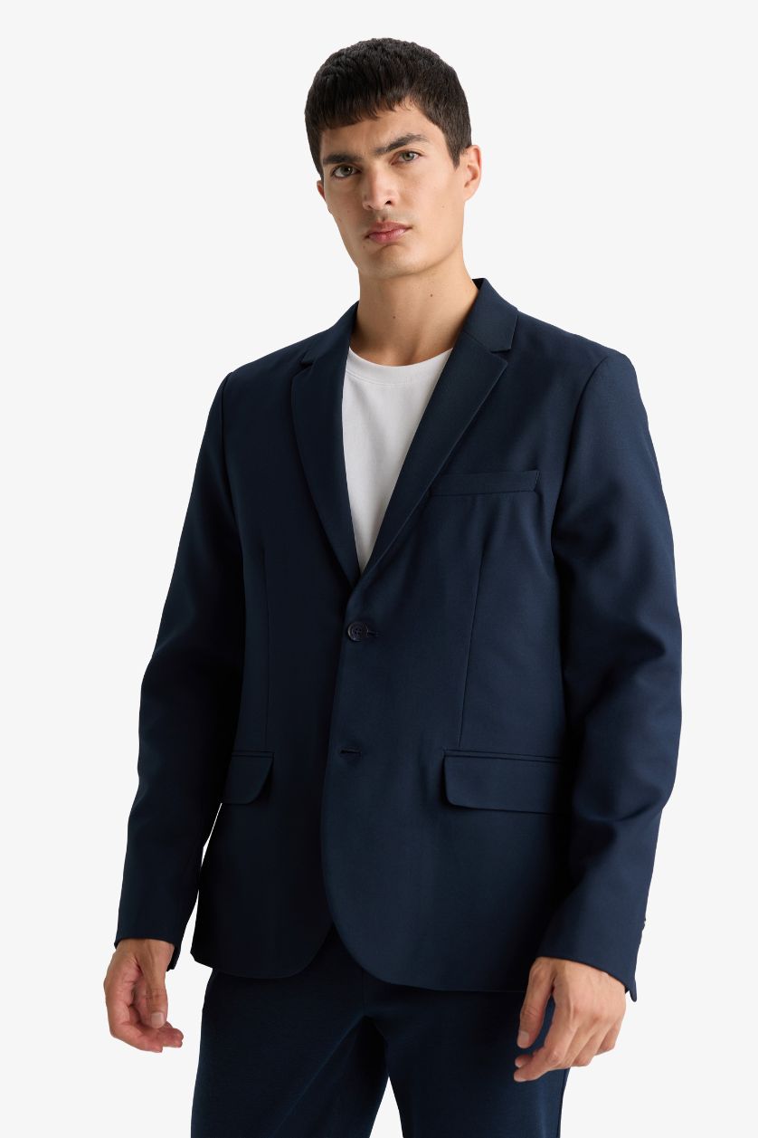 MAN NAVY Slim Fit Twill Blazer