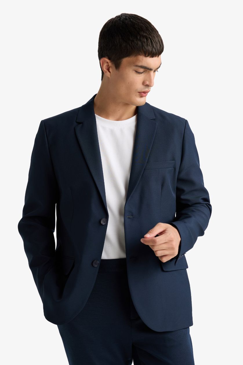 MAN NAVY Slim Fit Twill Blazer
