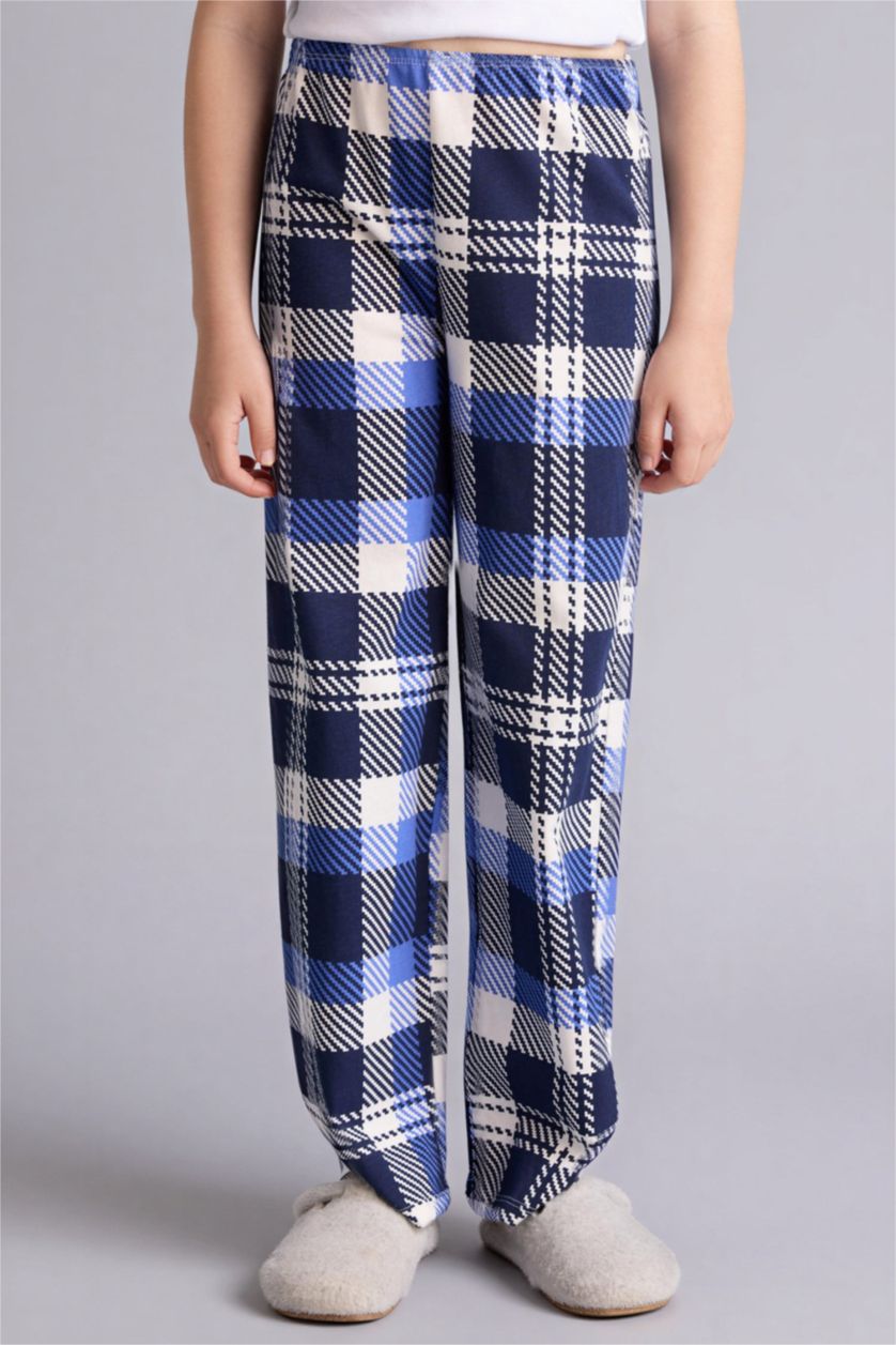 GIRLS & TEENS White Girl Printed Long Sleeve Top Bottoms 2 Piece Pajama Set