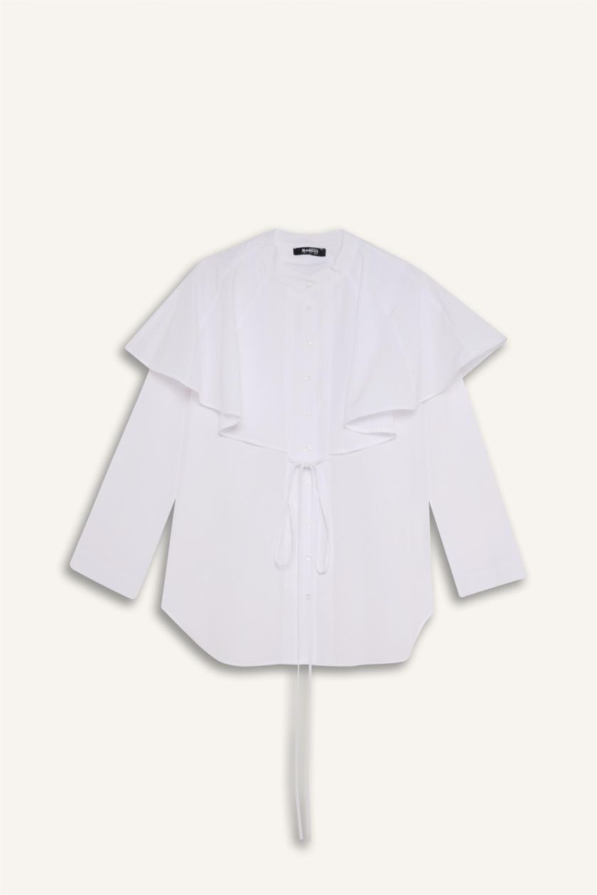 حريمي بيج فاتح تونيك كم طويل قطن تيري قصة مريحة